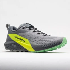 Salomon Sense Ride 5 Men's Alloy/Quiet Shade/Safety Yellow -Cheap On Running || Hoka || BROOKS Store 040741 5