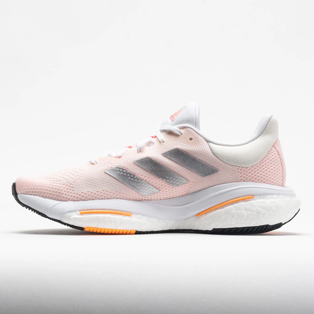 Adidas Solar Glide 5 Women's White/Silver Metallic/Light Flash Orange 4 Adidas Solar Glide 5 Women's White/Silver Metallic/Light Flash Orange - Image 2