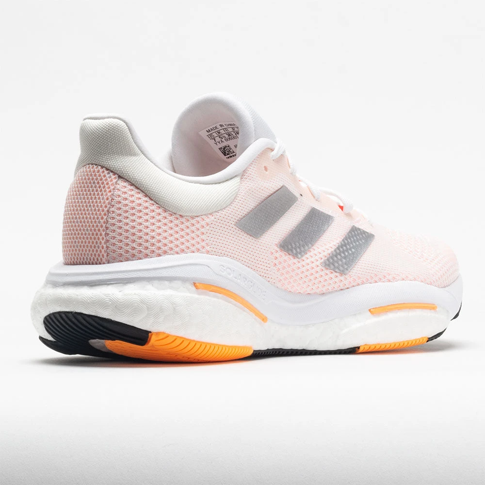 Adidas Solar Glide 5 Women's White/Silver Metallic/Light Flash Orange 8 Adidas Solar Glide 5 Women's White/Silver Metallic/Light Flash Orange - Image 6