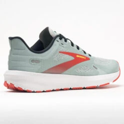 Brooks Launch 9 Women's Blue Surf/Black/Cherry Tomato -Cheap On Running || Hoka || BROOKS Store 048211 6