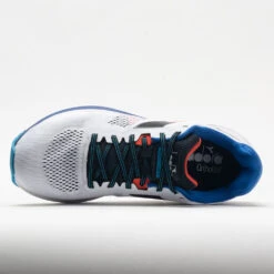 Diadora Mythos Blushield Vortice 7 Men's White/Black/Turkish Sea -Cheap On Running || Hoka || BROOKS Store 048597 2