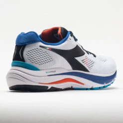 Diadora Mythos Blushield Vortice 7 Men's White/Black/Turkish Sea -Cheap On Running || Hoka || BROOKS Store 048597 6