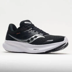Saucony Ride 16 Men's Black/White -Cheap On Running || Hoka || BROOKS Store 049344 5