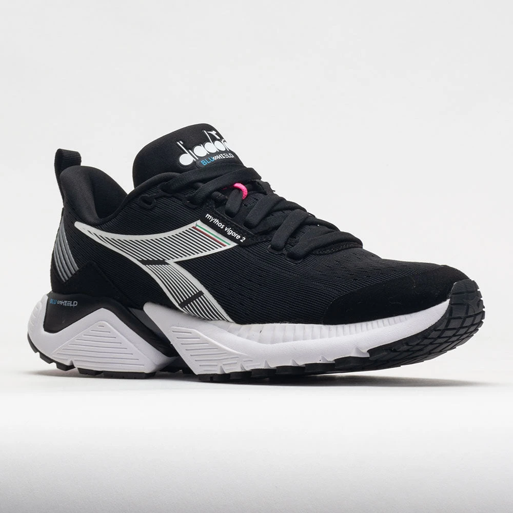 Diadora Mythos Blushield Vigore 2 Women's Black/White/Pink Fluo 7 Diadora Mythos Blushield Vigore 2 Women's Black/White/Pink Fluo - Image 5