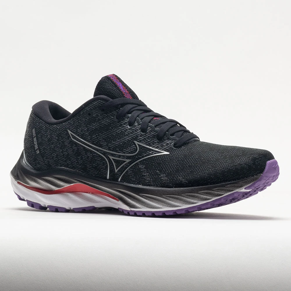 Mizuno Wave Inspire 19 Women's Black/Silver 7 Mizuno Wave Inspire 19 Women's Black/Silver - Image 5