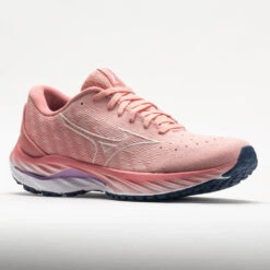 Mizuno Wave Inspire 19 Knit Women's Peach Bud/Vaporous Grey -Cheap On Running || Hoka || BROOKS Store 049750 5