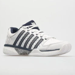 K-Swiss Hypercourt Express Leather Men's White/Navy/Silver -Cheap On Running || Hoka || BROOKS Store 113347 5