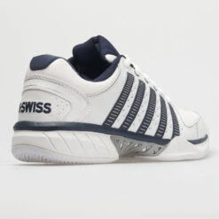 K-Swiss Hypercourt Express Leather Men's White/Navy/Silver -Cheap On Running || Hoka || BROOKS Store 113347 6