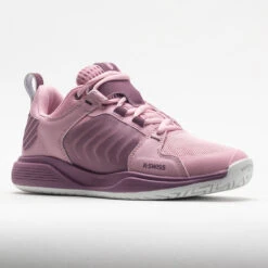 K-Swiss Ultrashot Team Women's Cameo Pink/Grape Nectar/White -Cheap On Running || Hoka || BROOKS Store 116904 5