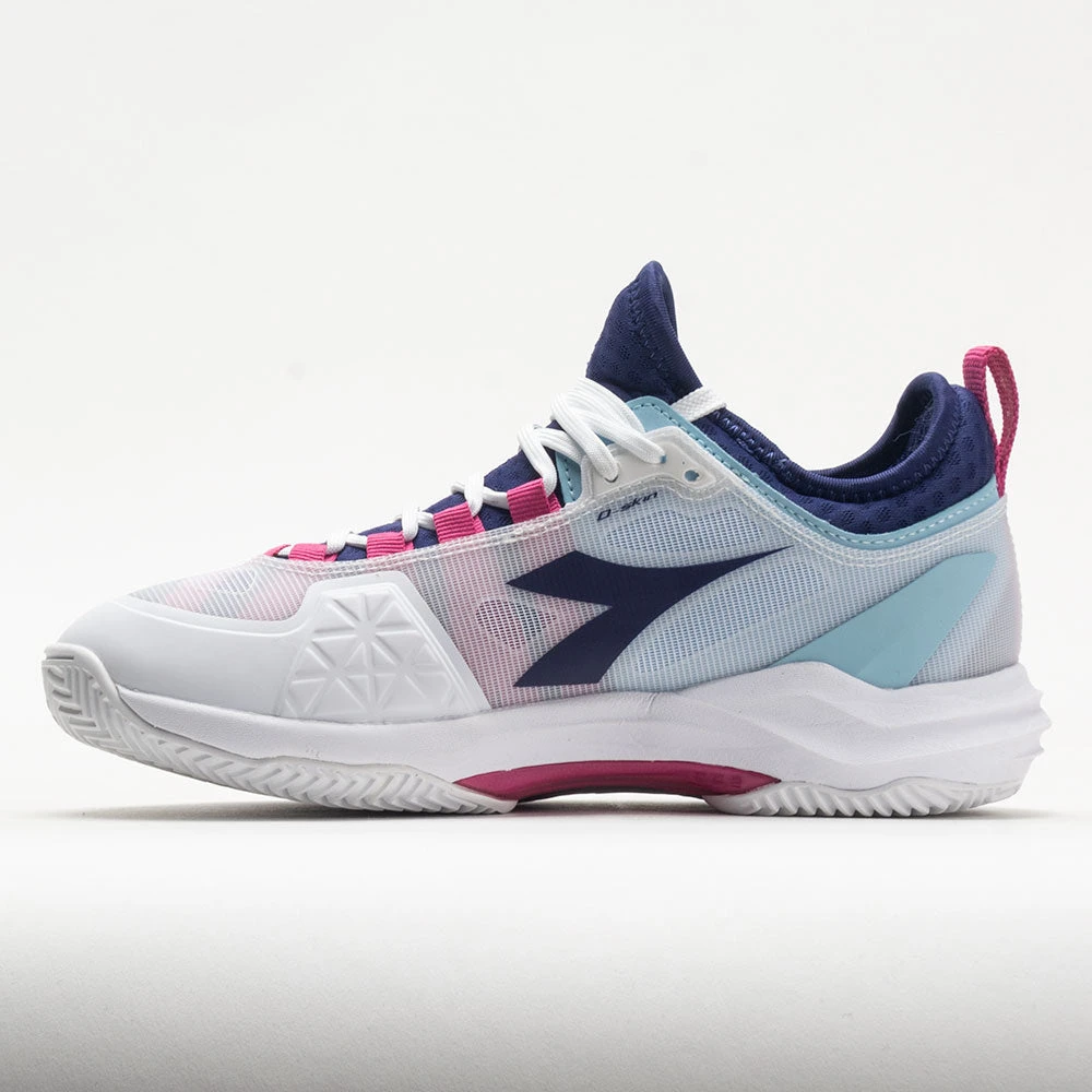 Diadora Speed Blushield Fly 4+ Clay Women's White/Blueprint/Pink 4 Diadora Speed Blushield Fly 4+ Clay Women's White/Blueprint/Pink - Image 2