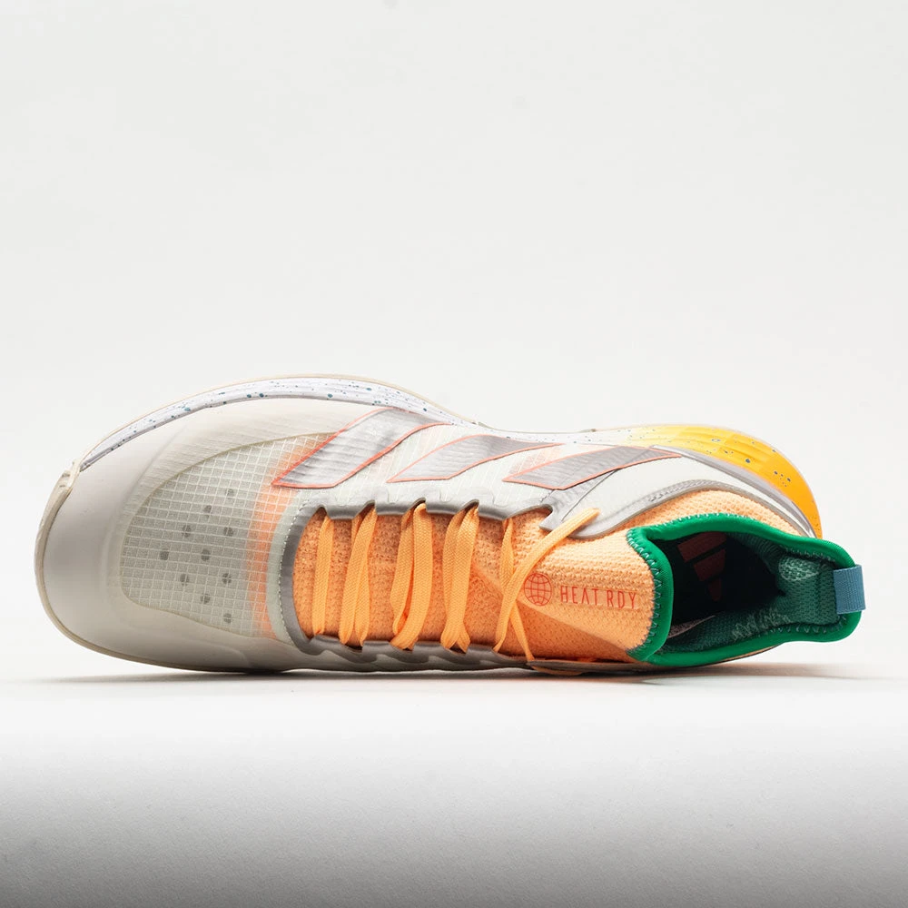 Adidas Adizero Ubersonic 4 Men's Off White/Taupe/Acid Orange 5 Adidas Adizero Ubersonic 4 Men's Off White/Taupe/Acid Orange - Image 3
