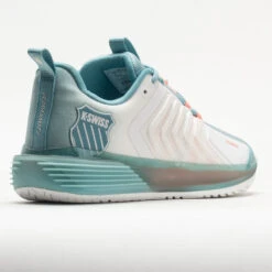 K-Swiss Ultrashot 3 Women's Blanc De Blanc/Mile Blue/Desert Flower -Cheap On Running || Hoka || BROOKS Store 117133 6