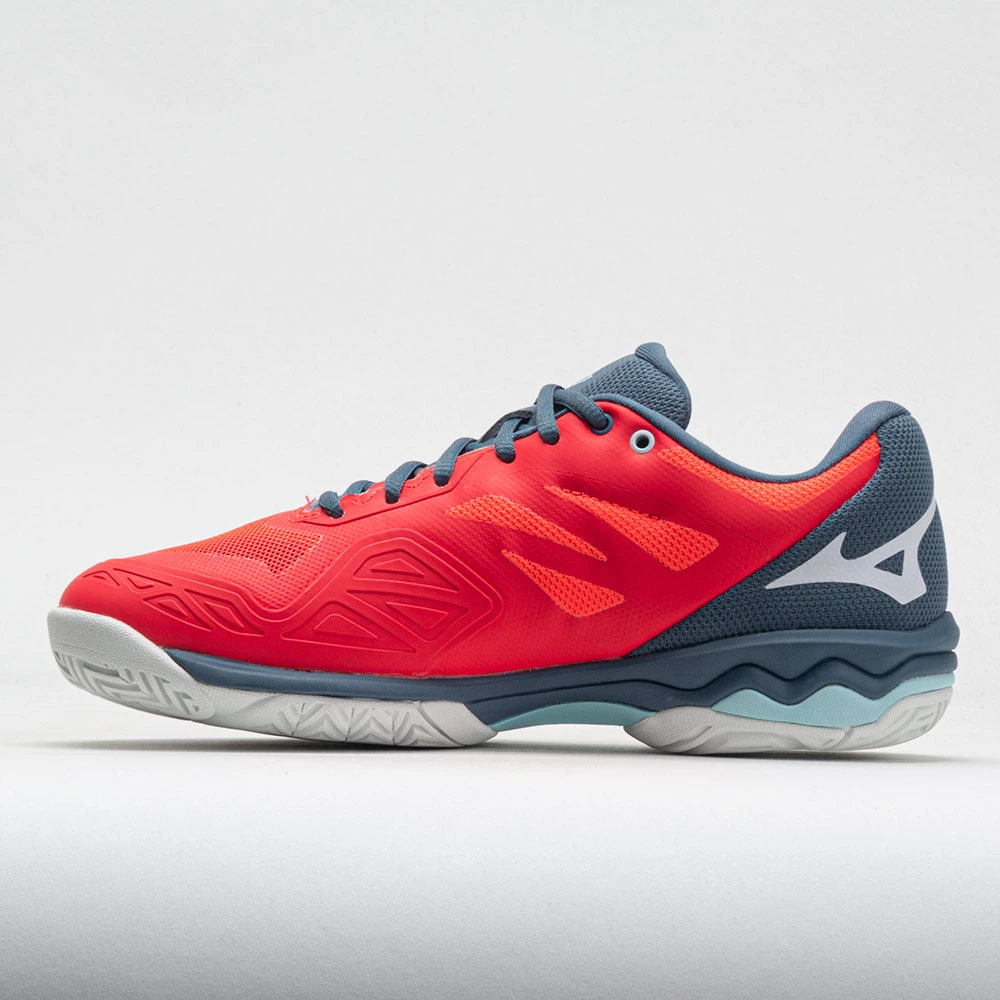 Mizuno Wave Exceed Light AC Women's Fiery Coral/White 4 Mizuno Wave Exceed Light AC Women's Fiery Coral/White - Image 2