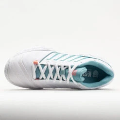 K-Swiss Bigshot Light 4 Women's White/Nile Blue/Desert Flower -Cheap On Running || Hoka || BROOKS Store 117157 2
