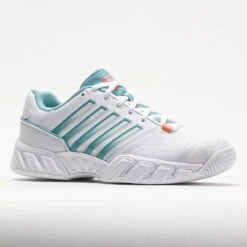 K-Swiss Bigshot Light 4 Women's White/Nile Blue/Desert Flower -Cheap On Running || Hoka || BROOKS Store 117157 5