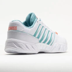K-Swiss Bigshot Light 4 Women's White/Nile Blue/Desert Flower -Cheap On Running || Hoka || BROOKS Store 117157 6