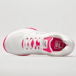 Fila Volley Zone Women's White/Pink/White -Cheap On Running || Hoka || BROOKS Store 360236 2