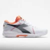 Diadora Trofeo AG Pickleball Women's White/Black/Vermillion Orange -Cheap On Running || Hoka || BROOKS Store 370024 3