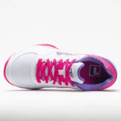 Fila Volley Zone Women's White/Pink Glo/Purple -Cheap On Running || Hoka || BROOKS Store 370037 2