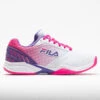 Fila Volley Zone Women's White/Pink Glo/Purple -Cheap On Running || Hoka || BROOKS Store 370037 3