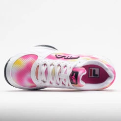Fila Volley Zone Women's Tie-Dye Print White/Pink/Black -Cheap On Running || Hoka || BROOKS Store 370038 2