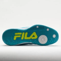 Fila Double Bounce 3 Women's Scuba Blue/White/Safety Yellow -Cheap On Running || Hoka || BROOKS Store 370041 4