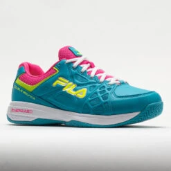 Fila Double Bounce 3 Women's Scuba Blue/White/Safety Yellow -Cheap On Running || Hoka || BROOKS Store 370041 5
