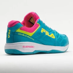Fila Double Bounce 3 Women's Scuba Blue/White/Safety Yellow -Cheap On Running || Hoka || BROOKS Store 370041 6
