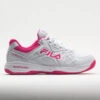 Fila Double Bounce 3 Women's White/White/Pink Glo -Cheap On Running || Hoka || BROOKS Store 370042 3