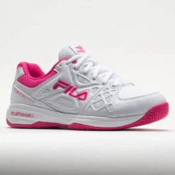 Fila Double Bounce 3 Women's White/White/Pink Glo -Cheap On Running || Hoka || BROOKS Store 370042 5