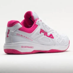 Fila Double Bounce 3 Women's White/White/Pink Glo -Cheap On Running || Hoka || BROOKS Store 370042 6