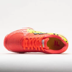 Fila Volley Zone Women's /Fiery Coral/Yellow/Black -Cheap On Running || Hoka || BROOKS Store 370059 2