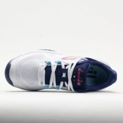 Diadora Trofeo 2 AG Pickleball Women's White/Blueprint/Pink Yarrow 10 Diadora Trofeo 2 AG Pickleball Women's White/Blueprint/Pink Yarrow -Cheap On Running || Hoka || BROOKS Store 370081 2