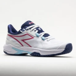 Diadora Trofeo 2 AG Pickleball Women's White/Blueprint/Pink Yarrow 12 Diadora Trofeo 2 AG Pickleball Women's White/Blueprint/Pink Yarrow -Cheap On Running || Hoka || BROOKS Store 370081 5