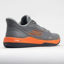 Skechers Viper Court Pro Men's Grey/Orange -Cheap On Running || Hoka || BROOKS Store 370104 6