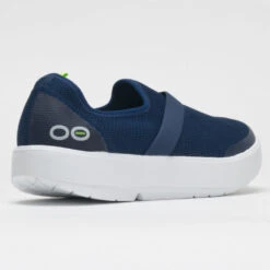 OOFOS OOmg Low Women's White/Navy -Cheap On Running || Hoka || BROOKS Store 631140 6